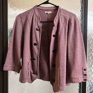 3/4 length sleeve blazer